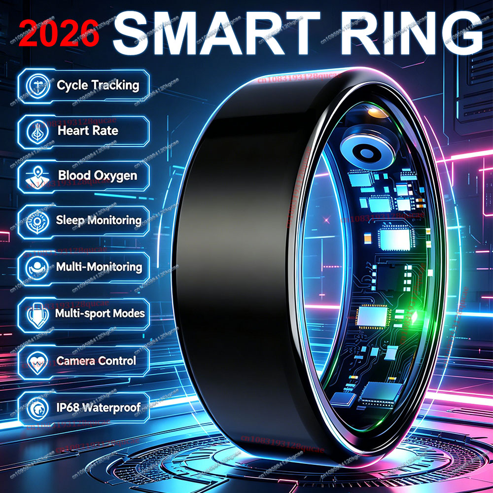Blood Pressure Monitor - New Smart Ring Heart Rate Blood