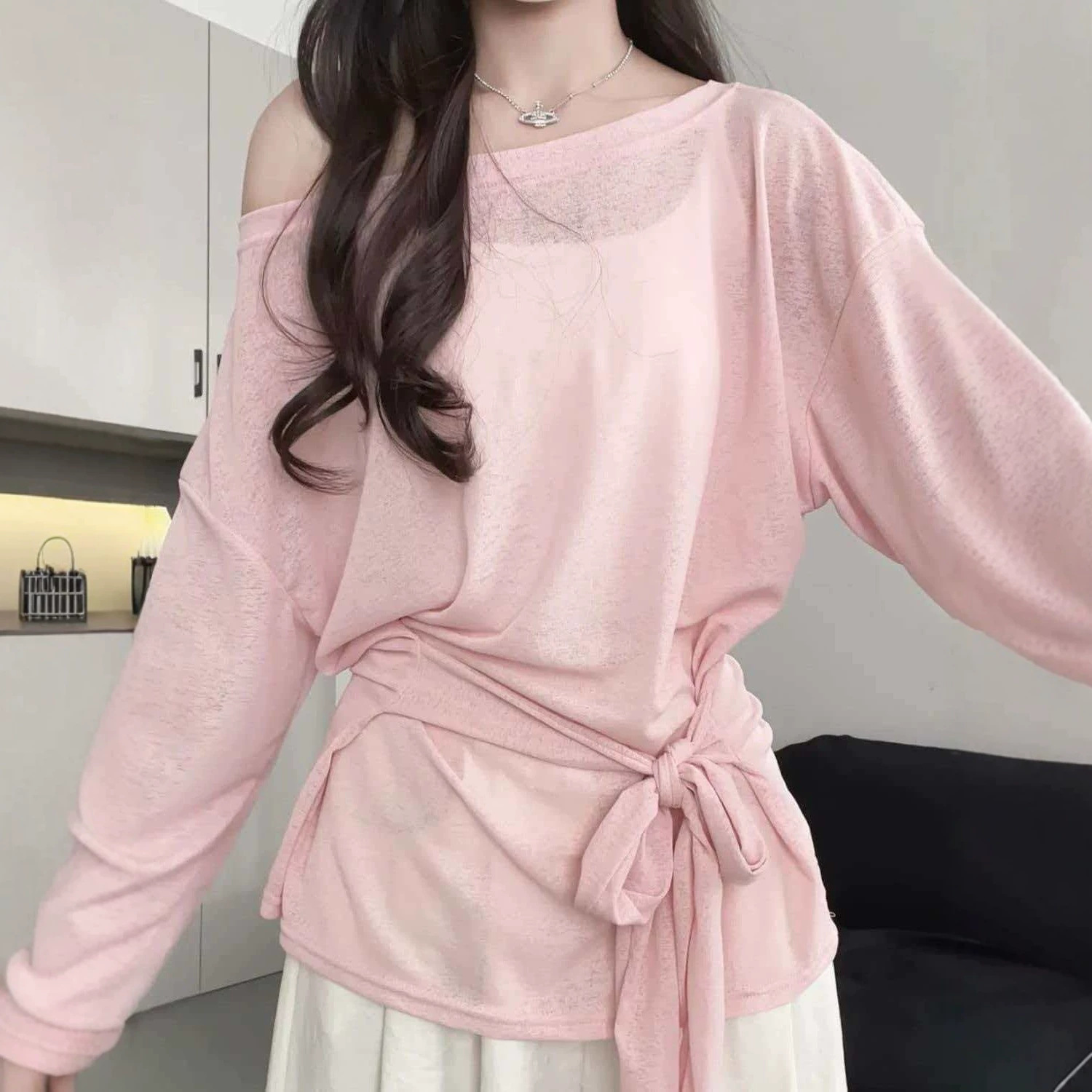 Bandage - B Sexy Thin transparent Long sleeve