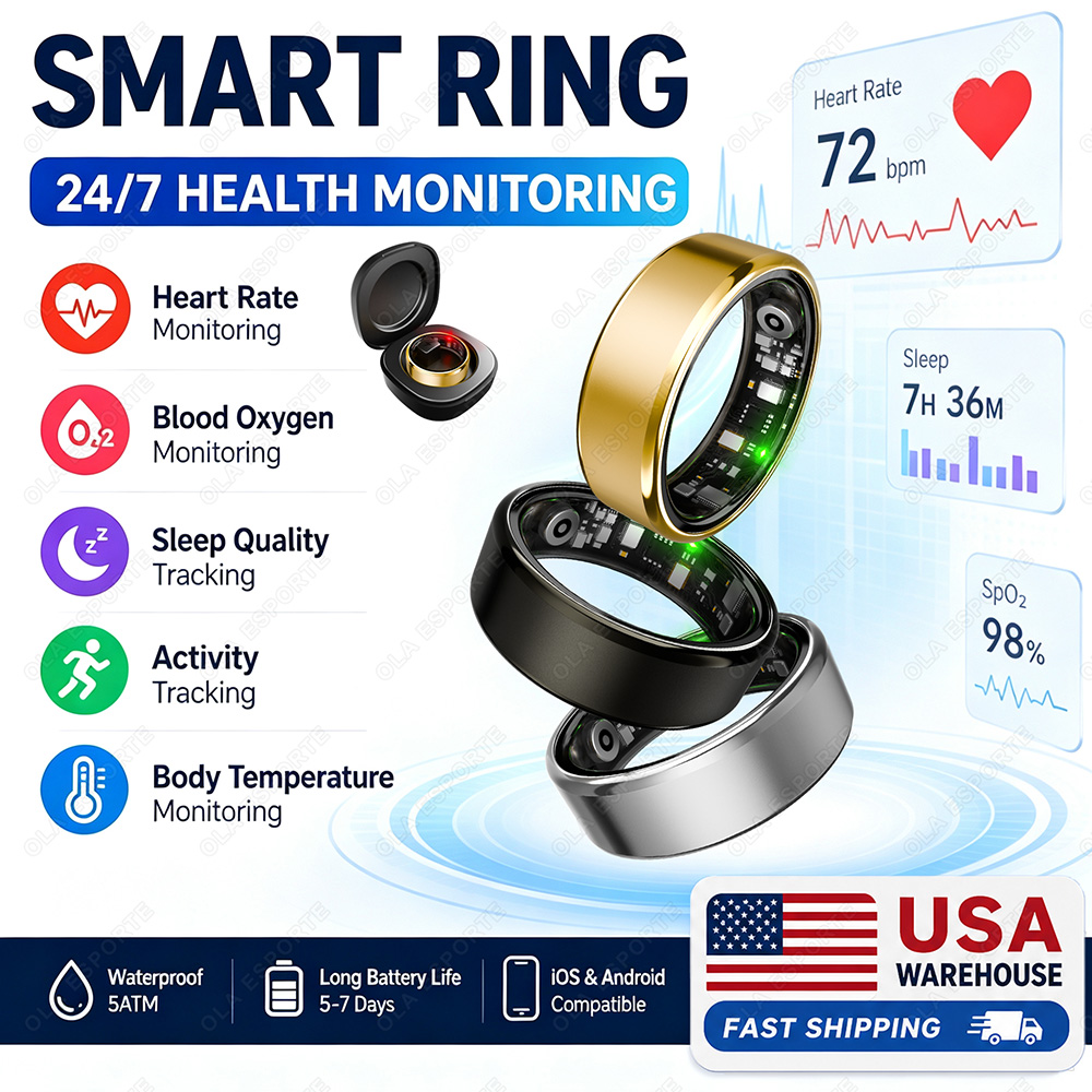 Blood Pressure Monitor - Smart Ring Men Women With charging