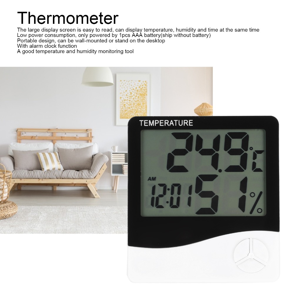Large Display Screen Indoor Th - đánh giá và giá Thermometer Digital