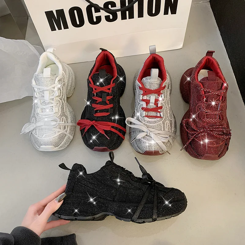 2025 Women's Dad Shoes Sparkli - đánh giá và giá Bandage