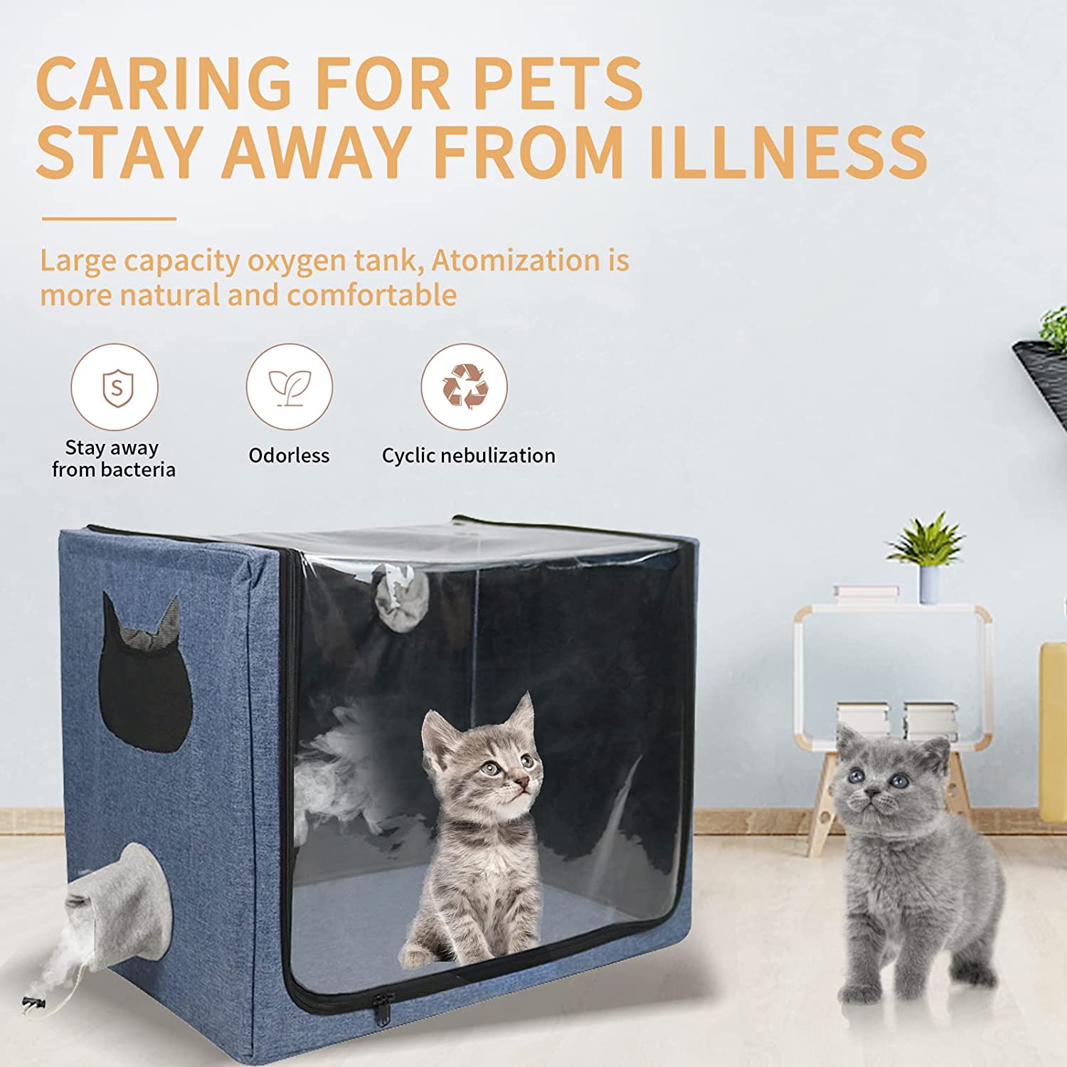Pet Dog Cat Oxygen ICU Cage 10 - đánh giá và giá Lab Incubator