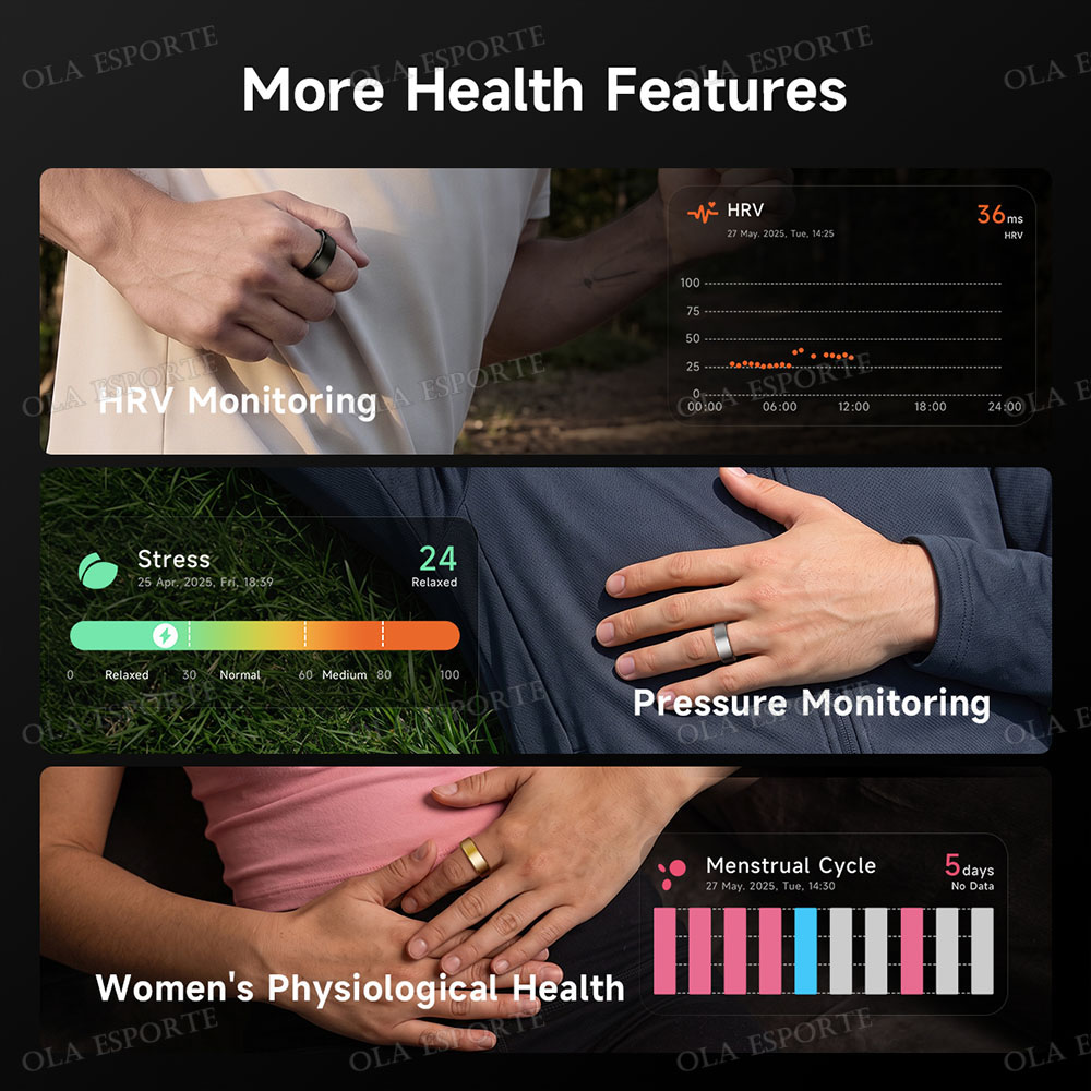Smart Ring Men Women With char - đánh giá và giá Blood Pressure Monitor
